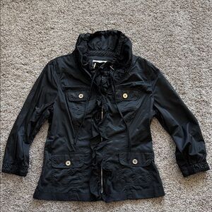 White House Black Market Black Utility Jacket